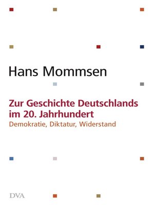 cover image of Zur Geschichte Deutschlands im 20. Jahrhundert  -